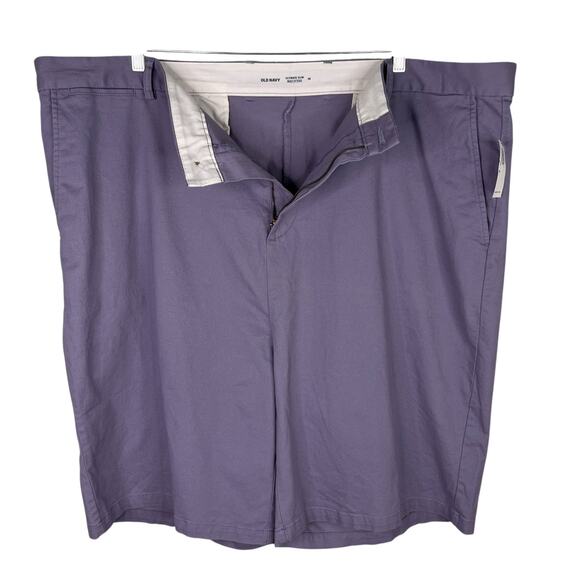 Old Navy Mens Shorts Ultimate Slim Built-In Flex 48 Lavender New - Picture 5 of 11